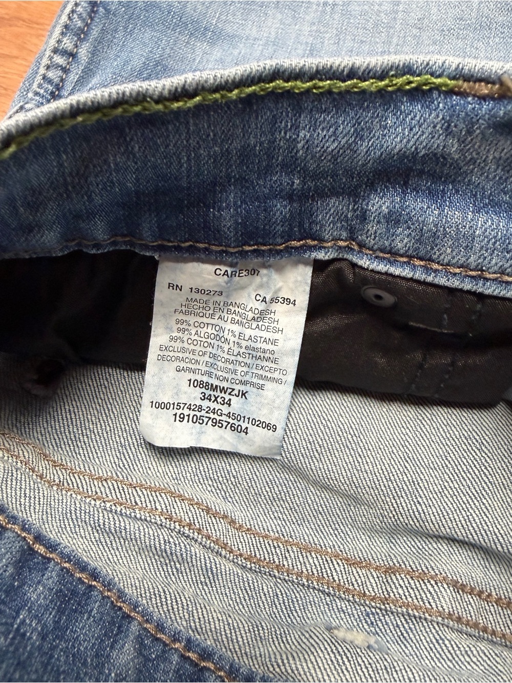 Wrangler Retro Slim Straight 34x34 NWOT - Picture 5 of 5